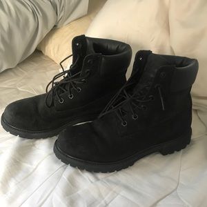Black Suede Timberland Boots